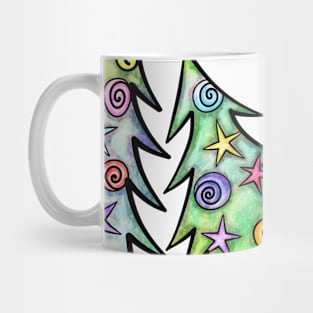 Decorated Xmas trees Mug